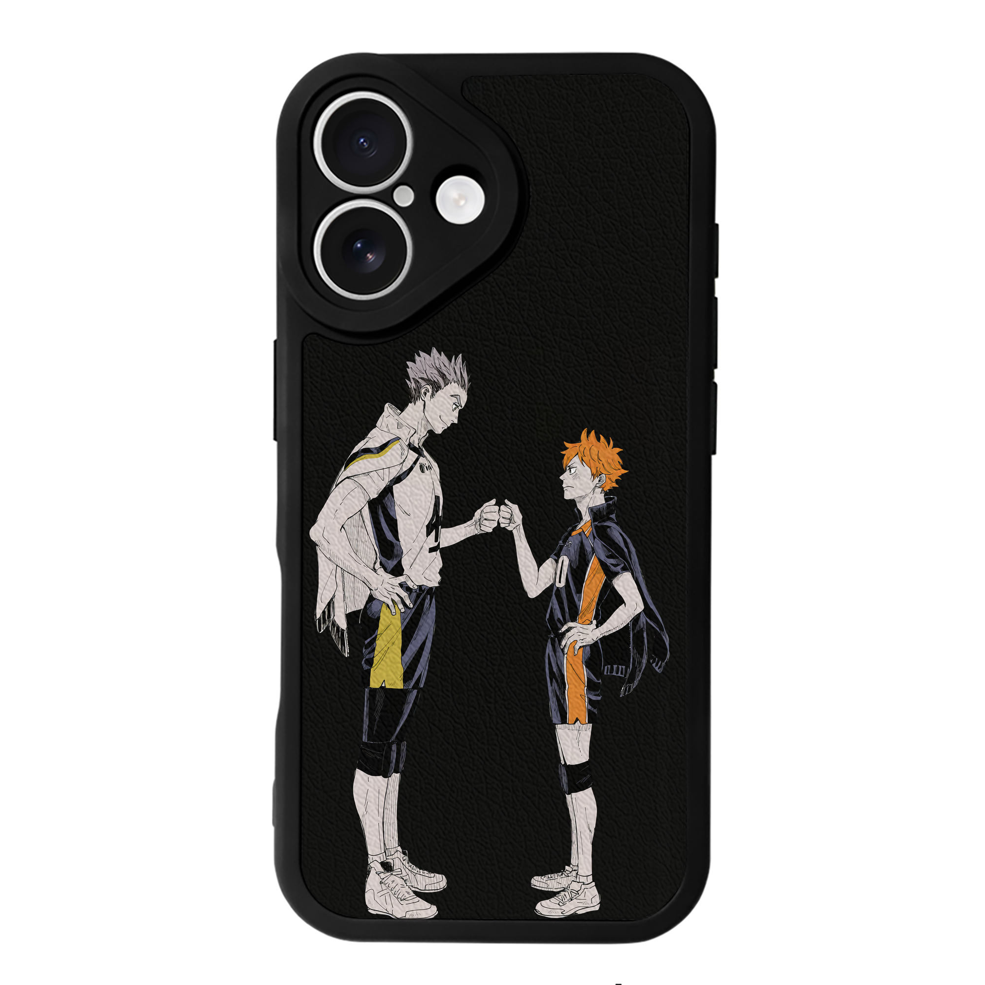 （画像用） ハイキュー!! Haikyu!! 【iPhone 16シリーズ対応】シリコンスマホケース（レザー調） 材質：シリコン